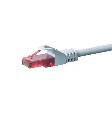 UTP CAT6 patchkabel 1m hvid - 100% kobber