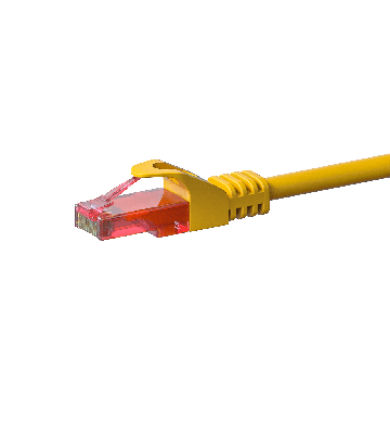 UTP CAT6 patchkabel 0,50m gul - 100% kobber