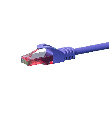 UTP CAT6 patchkabel 50m lilla - 100% kobber