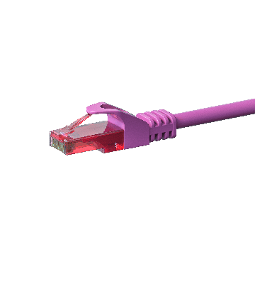 UTP CAT6 patchkabel 15m pink - 100% kobber