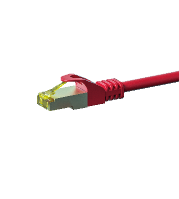 Cat7 S/FTP (PIMF) patchkabel 10m rød
