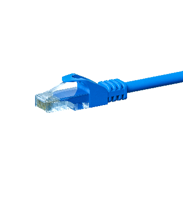 CAT5e UTP patch kabel 0,25m blå - CCA