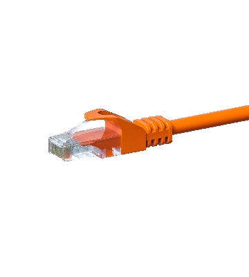 CAT5e UTP patch kabel 0,25m orange - CCA