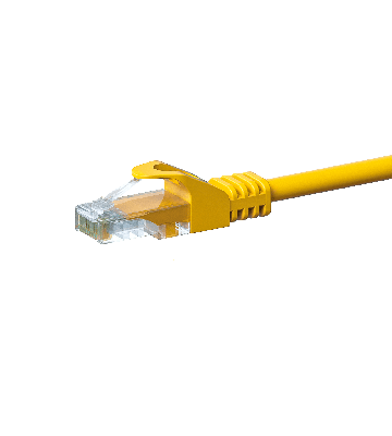CAT5e UTP patchkabel 15m gul - CCA