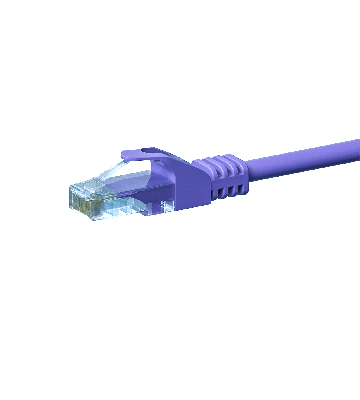 CAT5e UTP patch kabel 20m lilla - CCA