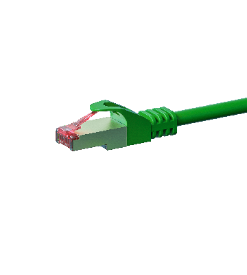 CAT6 S/FTP (PIMF) patchkabel 0,25 m grøn