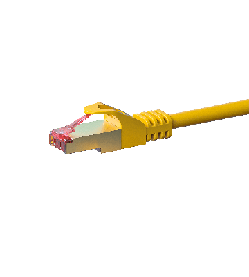 CAT6 S/FTP (PIMF) patchkabel 10m gul