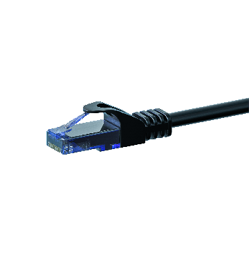 UTP CAT6a patchkabel 20m sort - 100% kobber