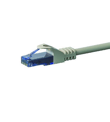 UTP CAT6a patchkabel 10m grå - 100% kobber