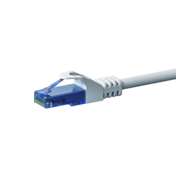 UTP CAT6a patchkabel 0,15m hvid - 100% kobber