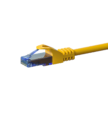 UTP CAT6a patchkabel 30m gul - 100% kobber
