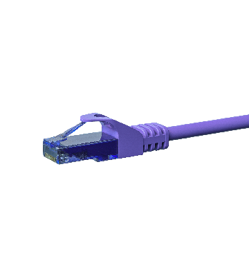 UTP CAT6a patchkabel 30m lilla - 100% kobber