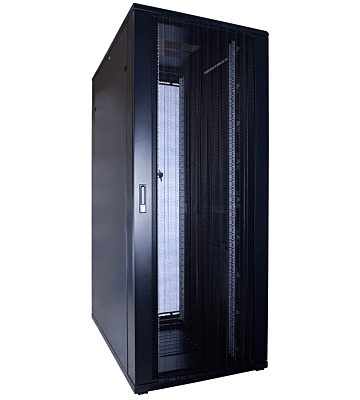 42U serverskab med perforeret låge 800x1200x2000mm (BxDxH)