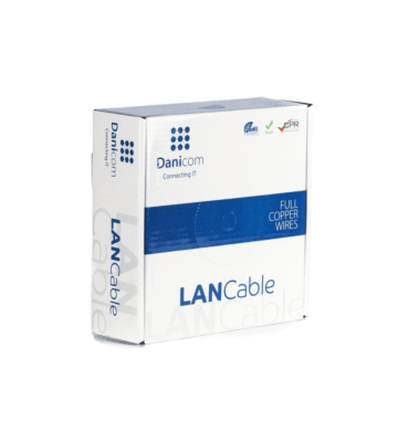 DANICOM CAT5E UTP 100m kabel på rullestift - LSZH (Eca)