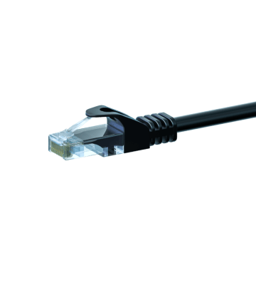 UTP CAT5e patchkabel 2m sort - 100% kobber