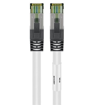 Cat8 S/FTP (PIMF) patchkabel 1m hvid