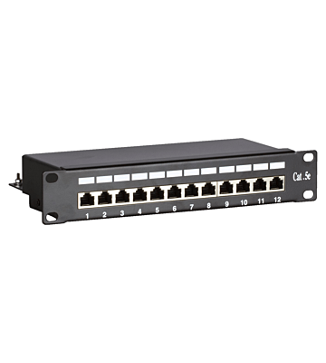 10 tommer CAT5e FTP patchpanel - 12 porte