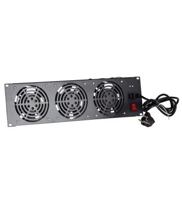 Ventilatorpakke med 3 ventilatorer velegnet til placering mellem stolperne - 3U