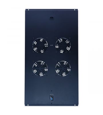 Ventilatorpakke med 4 blæsere og termostat velegnet til 1000 mm dybe serverskabe