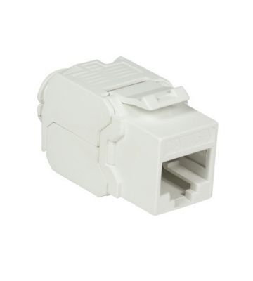 CAT6a UTP Keystone Connector - Værktøjsløs - Hvid