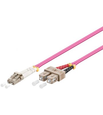 Fiberoptisk kabel LC-SC OM4 0,50m