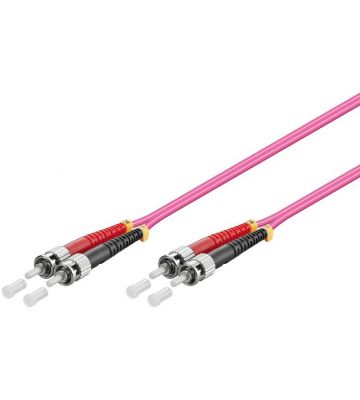 Fiberoptisk kabel ST-ST OM4 1m