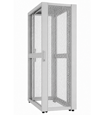 52U Datacenter serverskab med perforeret låge 800x1200x2400mm (BxDxH) Grå