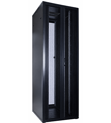 47U serverskab med dobbelt perforeret for- og bagdør 600x800x2200mm (BxDxH)