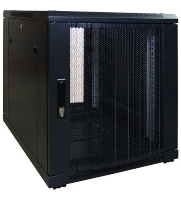 12U mini serverskab med perforeret låge 600x800x720mm (BxDxH)
