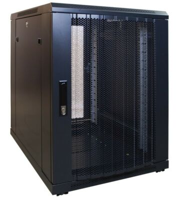 15U mini serverskab med perforeret låge 600x600x860mm (BxDxH)