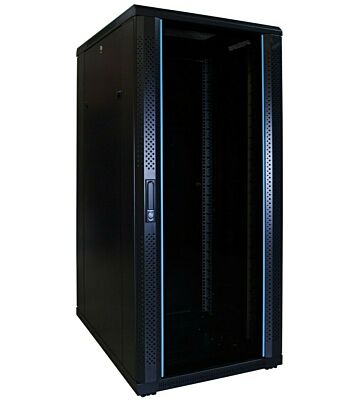 27U serverskab med glaslåge 600x800x1400mm (BxDxH)