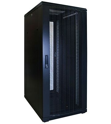 27U serverskab med perforeret låge 600x800x1400mm (BxDxH)