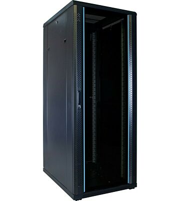 32U serverskab med glaslåge 600x800x1600mm (BxDxH)