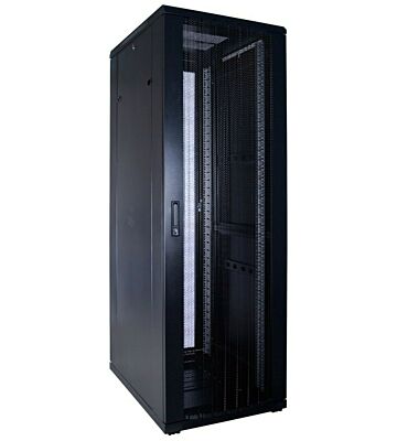 37U serverskab med perforeret låge 600x800x1800mm (BxDxH)