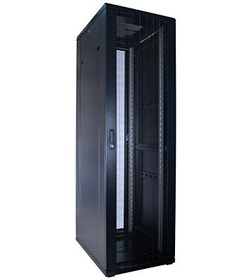 42U serverskab med perforeret låge 600x800x2000mm (BxDxH)