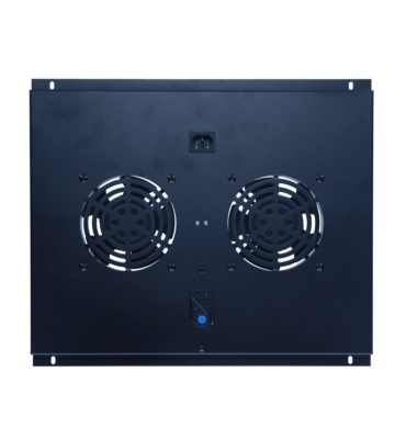 Ventilatorpakke med 2 ventilatorer og termostat, egnet til 600 mm dybe stående server skabe