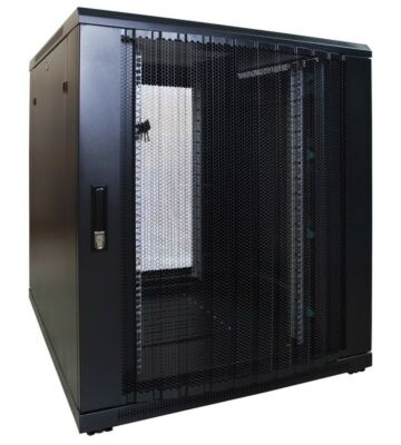 18U serverskab med perforeret låge 800x1000x1000mm (BxDxH)