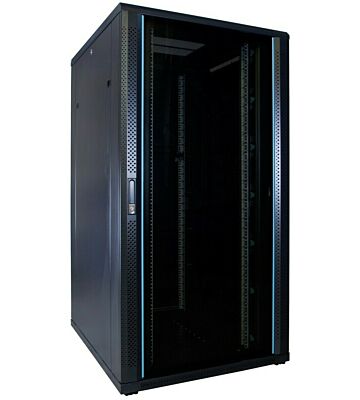 32U serverskab med glaslåge 800x1000x1600mm (BxDxH)