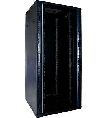 37U serverskab med glaslåge 800x800x1800mm (BxDxH)