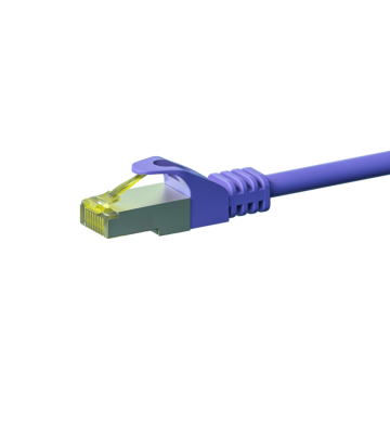 Cat7 S/FTP (PIMF) patchkabel 1m lilla
