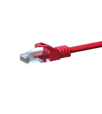 CAT5e UTP patch kabel 1m rød - CCA