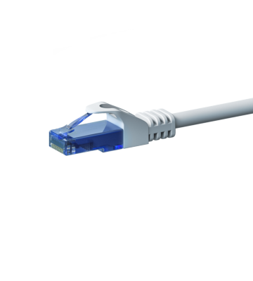 UTP CAT6a patchkabel 0,15m hvid - 100% kobber