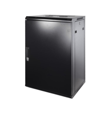 18U vægskab med metaldør 600x450x900mm (BxDxH)