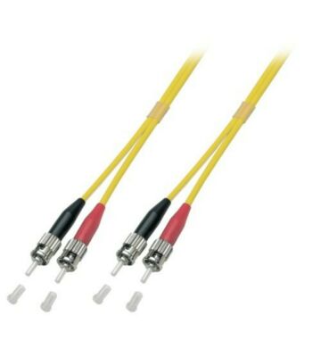 OS2 duplex fiberoptisk kabel ST-ST 7,50m
