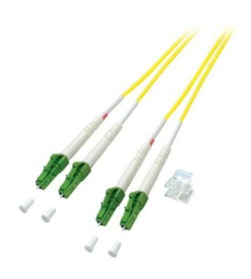OS2 duplex fiberoptisk kabel LC/APC-LC/APC 3m