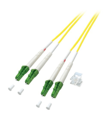 OS2 duplex fiberoptisk kabel LC/APC-LC/APC 7,50m