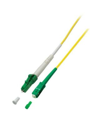 OS2 simpleks fiberoptisk kabel LC/APC-SC/APC 1m