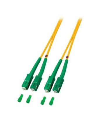 OS2 duplex fiberoptisk kabel SC/APC-SC/APC 3m