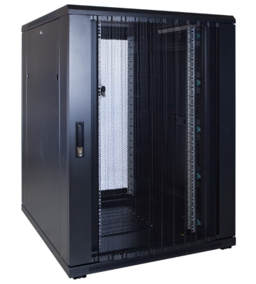 22U serverskab med perforeret dør 800x1200x1200mm (BxDxH)