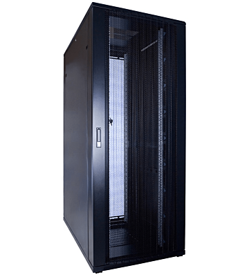 42U serverskab med perforeret låge 800x1200x2000mm (BxDxH)